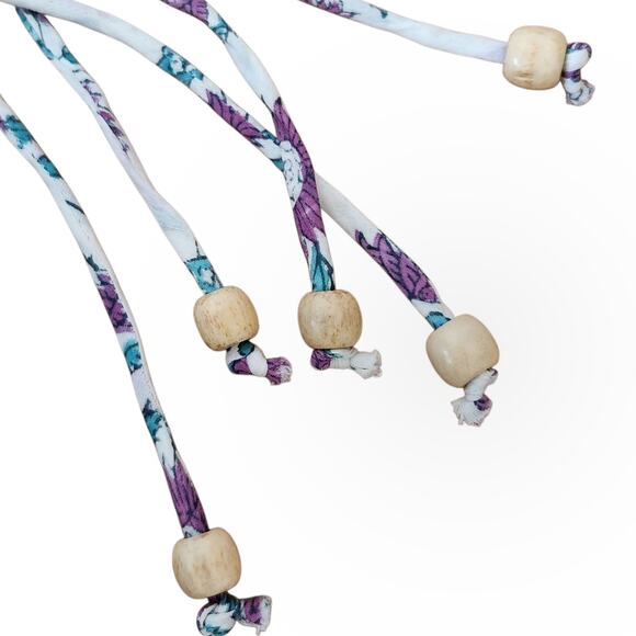 ROBERTA ROLLER RABBIT Venezia boho floral long maxi halter dress multi Sz XS NEW - Picture 4 of 7